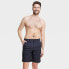 Men's 9" Striped Hybrid Swim Shorts - Goodfellow & Co Black 36