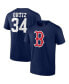 Men's David Ortiz Navy Boston Red Sox Logo Graphic T-shirt Синий, L - фото #2