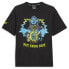 Фото #2 товара Puma Melo X Blue Hive Graphic Crew Neck Short Sleeve T-Shirt Mens Black Casual T