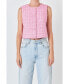 ფოტო #1 პროდუქტის Women's Tweed Shirt Vest