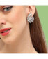 ფოტო #4 პროდუქტის Women's White Embellished Stud Earrings