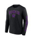 ფოტო #2 პროდუქტის Men's Black Washington Huskies Distressed Arch Over Logo Long Sleeve T-shirt