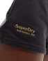 Superdry Essential logo shorts in bison black BISON SCHWARZ, 38 - фото #2