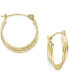 ფოტო #1 პროდუქტის Three-Row Nested Hoop Earrings in 10k Gold