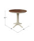 Фото #3 товара 36" Round Top Pedestal Table - 34.9"H