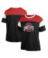 ფოტო #1 პროდუქტის Women's Black Ohio State Buckeyes Premier Time Off T-shirt