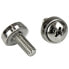 Фото #3 товара StarTech.com M5 Rack Screws and M5 Cage Nuts - 20 Pack - Screw - Silver - RoHS - 210 g - 20 pc(s) - 125 mm
