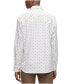 Men's Printed Stretch Cotton Slim-Fit Dress Shirt