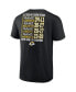 Фото #4 товара Men's Black Los Angeles Rams Super Bowl LVI Champions Schedule T-shirt