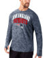 ფოტო #2 პროდუქტის Men's Navy New England Patriots Camo Performance Long Sleeve T-shirt