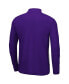 Фото #2 товара Куртка трикотажная с молнией Colosseum для мужчин Heather Gray, Purple TCU Horned Frogs Prospect