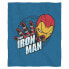 Фото #1 товара Marvel Civil War "Team Iron Man" Sweatshirt Throw Blanket Gifts 50" x 60" NEW