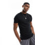 New Look muscle fit t-shirt in black