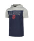 ფოტო #2 პროდუქტის Men's by New Era Navy USMNT Active Short Sleeve Hoodie T-shirt