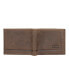 ფოტო #6 პროდუქტის Men's Grooved Leather Bifold Wallet