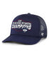 Фото #1 товара 47 Men's Navy UConn Huskies 2024 NCAA Men's Basketball National Champions Foam Front Adjustable Trucker Hat