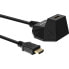 Фото #2 товара InLine HDMI Station - HS HDMI Cable w/Ethernet - M/F - black - golden contacts - 5m