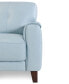 Фото #10 товара Ashlinn 94" 3-Pc. Pastel Leather Sectional, Created for Macy's