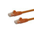 Фото #2 товара StarTech.com 10m CAT6 Ethernet Cable - Orange CAT 6 Gigabit Ethernet Wire -650MHz 100W PoE RJ45 UTP Network/Patch Cord Snagless w/Strain Relief Fluke Tested/Wiring is UL Certified/TIA - 10 m - Cat6 - U/UTP (UTP) - RJ-45 - RJ-45