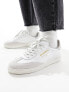 AllSaints Thelma leather trainers in white