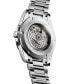 ფოტო #3 პროდუქტის Men's Swiss Automatic Conquest Stainless Steel Bracelet Watch 41mm