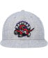 Men's Heather Gray Toronto Raptors Hardwood Classics 2.0 Snapback Hat