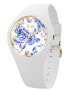 Фото #1 товара Ice-Watch - ICE blue White porcelain - Weiße Damenuhr mit Silikonarmband - 019226 (Small)