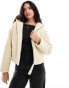 Calvin Klein Jeans Relaxed Sherpa Padded Jacket in Harbor Haze