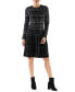 ფოტო #1 პროდუქტის Women's Geo-Print Pleated-Skirt Dress