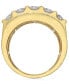 ფოტო #3 პროდუქტის Men's Diamond Elevated Cluster Ring (3 ct. t.w.) in 10k Gold