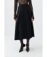 ფოტო #1 პროდუქტის Women's Button Designed Midi Skirt