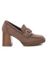 ფოტო #1 პროდუქტის Carmela Collection, Women's Suede Heeled Loafers By XTI
