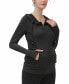 ფოტო #2 პროდუქტის Maternity Essential Ruched Hooded Active Jacket