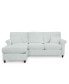 Lidia 82" Fabric 2-Pc. Chaise Sectional Queen Sleeper Sofa with Storage Ottoman - Custom Colors, Created for Macy's