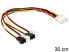 Фото #2 товара Delock 83343 - 0.3 m - Molex (4-pin) - Male - Male - Multicolour