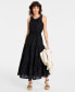 Women's Back Cutout Crewneck Midi Dress, Created for Macy's