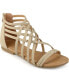 ფოტო #1 პროდუქტის Women's Hanni Wide Width Crisscross Strappy Flat Sandals