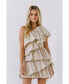 Фото #2 товара Women's One-Shoulder Ruffled Mini Dress