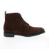 Фото #1 товара Bruno Magli Crosby MB1CSBD1 Mens Brown Suede Lace Up Casual Dress Boots