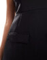 In The Style bandeau pocket detail structured mini dress in black