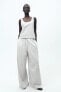 MINIMALIST SLOGAN WIDE-LEG TROUSERS