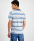 Фото #2 товара Men's Felix Short Sleeve Crewneck Striped T-Shirt, Created for Macy's