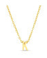 Фото #2 товара kensie gold-Tone Letter Initial Pendant Necklace