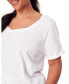 Фото #2 товара Plus Size Gabriella Cotton T-Shirt