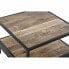 Вспомогательный стол DKD Home Decor Коричневый Чёрный Металл Древесина манго 60 x 60 x 46 cm