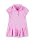ფოტო #3 პროდუქტის Girls Toddler Pink Ohio State Buckeyes Caroline Cap Sleeve Polo Dress
