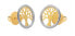 Timeless bicolor gold earrings Tree of Life 14/191.969/17