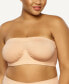 Фото #1 товара Plus Size Body Smooth Seamless Underwire Bandeau Bra