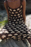 Фото #2 товара Длинное платье из кружева кроше ZARA