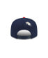 Фото #5 товара Men's X Staple Navy, Red New England Patriots Pigeon 9Fifty Snapback Hat